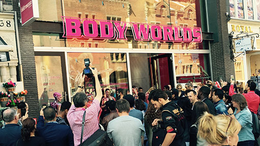 exterior Body Worlds Amsterdam